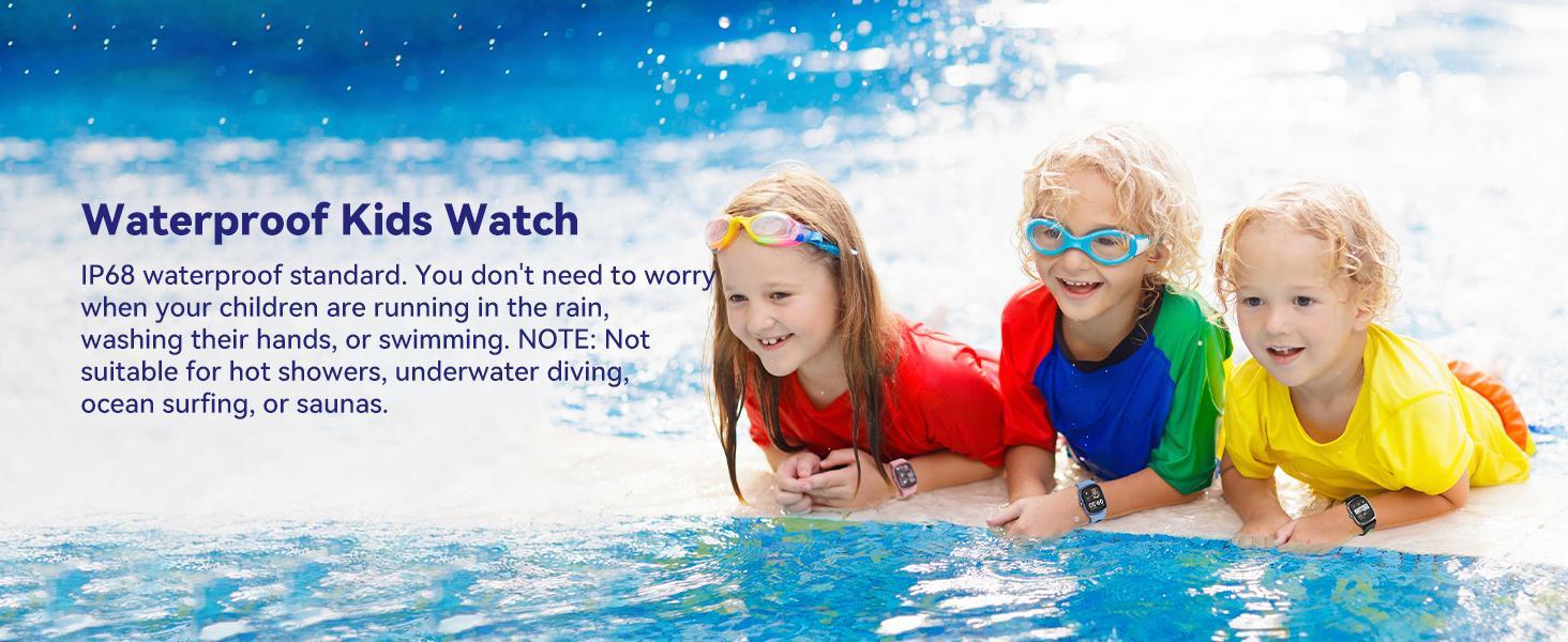 K1 Kids Smartwatch: Fitness Tracker, 20+ Modes, IP68 Waterproof