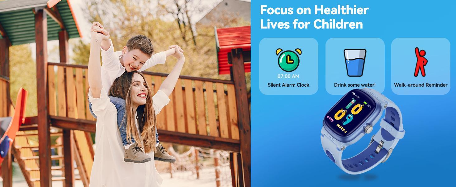 K1 Kids Smartwatch: Fitness Tracker, 20+ Modes, IP68 Waterproof